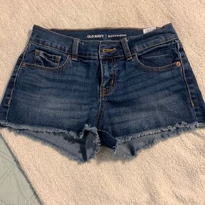 Blue jean shorts